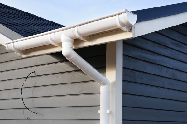 PVC Rain Gutter Installation in Hudsonville