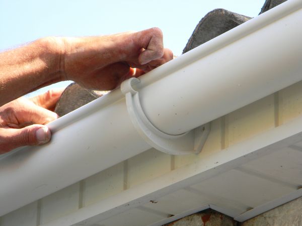 Plastic Gutter Repair in Hudsonville
